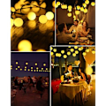 Miniatyrbilde 4 av 5: 50LED 7M Solar String Lights Utendørs, Varm Farge, 8 Modi Dimbar dekorasjonslys for Hagesoverom Jul