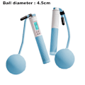 Miniatyrbilde 2 av 5: Hopprep, Digitalt hopprep med kalori- og loopräknare, blue double ball