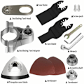 Miniatyrbillede 2 af 5: Oscillerende værktøjsadaptersæt Aluminiumsvinkelsliber til Universal Treasure Modification Converter Oscillerende værktøjsadapter