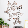 Miniatyrbillede 5 af 5: Soveværelse kreative wallstickers ?? personlighed lounge seng?? 3D farve stereo sommerfugl ikon