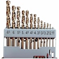 Miniatyrbild 4 av 5: M35 höghastighetstål set, vridbitar, metriskt case för träborrning i rostfritt stål