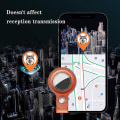 Pikkukuva 3 / 5: 4 Pack Keychain Nahka AirTag Case Tracker Locator Sopiva Applen kaulapanta