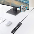 Miniatyrbild 4 av 5: (7 Port - Vit) Oberoende Switch Universal Keyboard Mus USB Interface Splitter