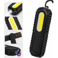 Miniatyrbilde 2 av 5: Oppladbart LED-arbeidslys, COB LED-arbeidslys foran med krok og magnetisk sokkel for nødbruk i verksted, svart