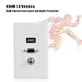 Pikkukuva 5 / 8: 3-in-1 Ääni- ja Videopaneeli DC 3.5mm Naaras HDMI & VGA Pistorasia Latauspistorasia