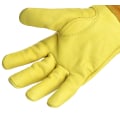 Pikkukuva 2 / 5: Leder-Gartenhandschuhe mit langem Schlauch zum Pflanzen von Gemüse, Blumen, Blumen arrangieren, Beschneiden, schützende Gartenhandschuhe (Gelb)