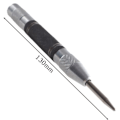Miniatyrbild 2 av 5: Automatisk Center Punch, 1st 13cm Justerbar Slag Automatisk Center Punch, för trä, metall, plast, 2st Ersättning T