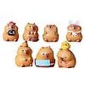 Miniatyrbilde 4 av 5: Tecknad Capybara prydnad Söt harts hantverk Djurform leksak docka barn vuxen födelsedagspresent
