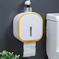 Pikkukuva 1 / 5: Rei'itetty wc-paperilaatikko, wc-paperin säilytykseen (sitruunankeltainen)