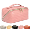 Miniatyrbilde 2 av 9: Skinn Peach Lofts kosmetikkveske med stor kapasitet sminkeveske pink