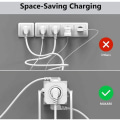 Miniatyrbillede 5 af 5: i 1 Cube Power Strip med overbelastningsbeskyttelse og overspændingsbeskytter, 4000W/16A Cube Power Strip med sikkerhedsdør, bærbar
