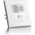 Miniatyrbilde 1 av 5: Innendørs bevegelsesdetektor, innfelt veggmontering, egnet LED, infrarød sensor, programmerbar, rekkevidde 9m/140° 80x80x45mm