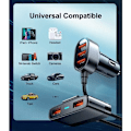 Miniatyrbillede 4 af 5: 5 multi-port bilopladere, smartphone biloplader, multi-USB biloplader med 1,5 m kabel