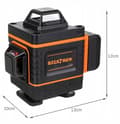 Miniatyrbilde 11 av 11: 【HT】4D Krysslaser / Linjelaser / Krysslaser - 360° Multicolor multicolor