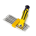 Pikkukuva 2 / 4: Torx Cross Y -korjaustyökalu 6 in 1 ruuvimeisseli set (90 mm) 6 kpl 【läpipainopakkaus】,