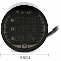 Miniatyrbild 3 av 5: I 1 MTB voltmeter + elektronisk klocka + termometer + stoppur Digital LED temperaturspänningsmätare, svart