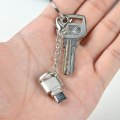 Pikkukuva 4 / 4: USB3.1 OTG -sovittimeen liitetty matkapuhelintabletti Android Type-C -kortinlukija (hopea ketjulla)