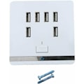 Miniatyrbilde 4 av 5: Port USB Vegglader Power Strip, 3,4A ladesenter Vegguttak Strømuttak Panelbryter for telefoner, nettbrett og Au