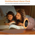 Miniatyrbild 4 av 4: LED-väckarklocka Ambient Music Light Home Alarm Clock Light Clock (rosa)，för sovrum, vardagsrum