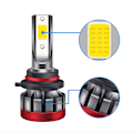 Miniatyrbilde 3 av 3: Bil LED-tåkelys ettermontert Strobe H3 600 % lysere LED-lys, over 50 000 timers levetid, 6000K Xenon White Non-Polar（H3 White Light）