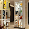 Miniatyrbillede 3 af 4: Sølv, 100 * 28cm Akryl Stereo Spejl Gren Wall Stickers Stue Soveværelse Dekorative Wall Stickers,