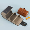 Miniatyrbilde 3 av 5: Multi-nettverk multi-funksjon smykker briller oppbevaringsboks high-end kvalitet briller case-C brun