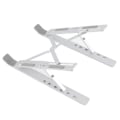 Miniatyrbillede 3 af 8: Tablet computerstand i aluminiumlegering, notebook-radiator, foldbar, forhøjet computerstand, computertilbehør, computerbord, sølv