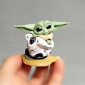 Miniatyrbild 3 av 5: 5 bitar av Star Wars andra generationens Yoda Baby Doll