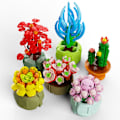 Pikkukuva 1 / 3: Blind Box Succulent Building Blocks Kukka Lasten Manual Plant Yhteensopiva Pienhiukkasten koottu lelu Tide Play (Succulent Random 4 Styles),