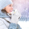 Miniatyrbild 3 av 5: Vinter Touchscreen Handskar Varmstickade handskar Elastiska manschett Vinterhandskar style 4