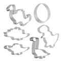 Pikkukuva 1 / 5: 6 - pakkaus Dinosaur Cookie Cutter mold