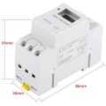 Miniatyrbilde 5 av 5: LCD-timer Ukentlig elektrisk timer Digital timerbryter 15A (220V)