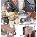 Pikkukuva 2 / 5: 4 Pack Keychain Nahka AirTag Case Tracker Locator Sopiva Applen kaulapanta