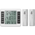 Miniatyrbild 1 av 5: En till två termometer för trådlös överföring inomhus och utomhus larmtermometer för kyl och frys Submachine One to Two