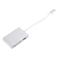 Miniatyrbilde 3 av 8: Kabeladapter Konverter 4 i 1 TypeC til HDMI DVI VGA USB 3.0 MultiFunksjon Laptop Datamaskin