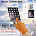 Miniatyrbild 4 av 5: Vinter Touchscreen Handskar Varmstickade handskar Elastiska manschett Vinterhandskar style 2