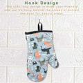 Miniatyrbild 4 av 5: Style One 2 Pieces Animal Print Isoleringshandskar Ugnsvantar Ugnsvantar Andas Värmebeständig Ugnsvantar,
