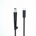 Miniatyrbillede 2 af 4: Til HP bærbar USB-C / Type-C til 7,4 x 0,6 mm strømopladningskabel, kabellængde: ca. 1,5 m Black