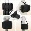Miniatyrbilde 4 av 5: Makeup Bag Storage Case Bag: Reise Makeup Toalettveske - Profesjonelle kvinner Makeup Organizer Oppbevaringsveske - Vanity Wate