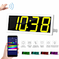 Miniatyrbild 2 av 5: Smart Väggklocka med stor skärm APP Kontroll Tid/Datum/Inomhustemperatur Display 100 färgskärm Valfri röstkontroll