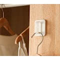 Miniatyrbillede 2 af 3: GrouopM Hvid to-pak multifunktions ring krog pasta sømløs spray krog badeværelse toilet krog opbevaring opbevaring