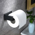 Pikkukuva 4 / 5: WC-paperiteline WC-rullan pidike kylpyhuoneeseen ja keittiöön, ruostumaton teräs, itseliimautuva musta