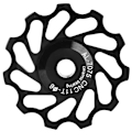 Miniatyrbillede 8 af 8: Mountainbike keramisk baghjulsafleder guidehjul leje spændingshjul 2 stk. til salg (sort 11T)
