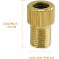 Miniatyrbillede 3 af 4: Messing Presta ventiladapter (5 pakke) - Presta til Schrader konvertering til cykler, e-cykler, e-scootere og biler - Pust Yo