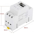 Miniatyrbillede 5 af 5: Proable digital timer, dagkontakt, Astro digital, 220V AHC15 A type, elektrisk timer，