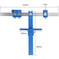 Miniatyrbilde 2 av 5: Drill Locator, justerbar kabinett Hardware Jig Trebearbeiding Drilling Drowelling Tool for håndtak Knapper på dører Skuff