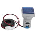 Digital AC 220V Amperemeter Strömmätare Signalindikatorlampa Blå