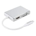 Miniatyrbilde 4 av 5: Kabeladapterkonverterer 4 i 1 TypeC til HDMI DVI VGA USB 3.0 Multifunksjonell bærbar datamaskin[ht]