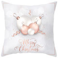Pikkukuva 1 / 2: Julkuddfodral Rosa & Grå Örngott Xmas Snowflake Soffdekor #4