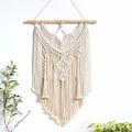 Miniatyrbild 2 av 5: Macrame Vägghängande Chic Drivved Vävd Gobeläng Väggdekor Sovrum Indie Lägenhet Sovrumspresenter Balkongdekoration，